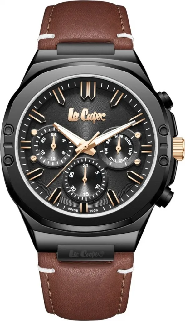 Lee Cooper LC07992.658 Montre Homme Quartz Collection Dylan Argentée