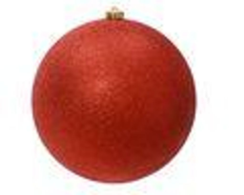 Weihnachtskugel Kunststoff 14cm Glitzer 1 Stück - Produktbild 