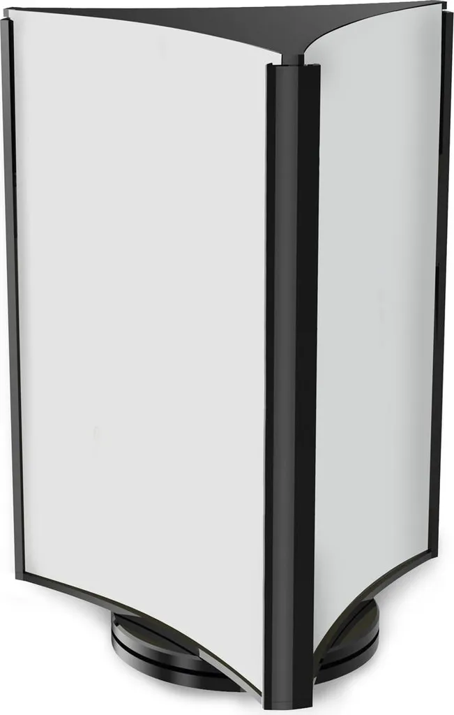 Support de menu rotatif 3 côtés A5 transparent pour comptoir et accueil