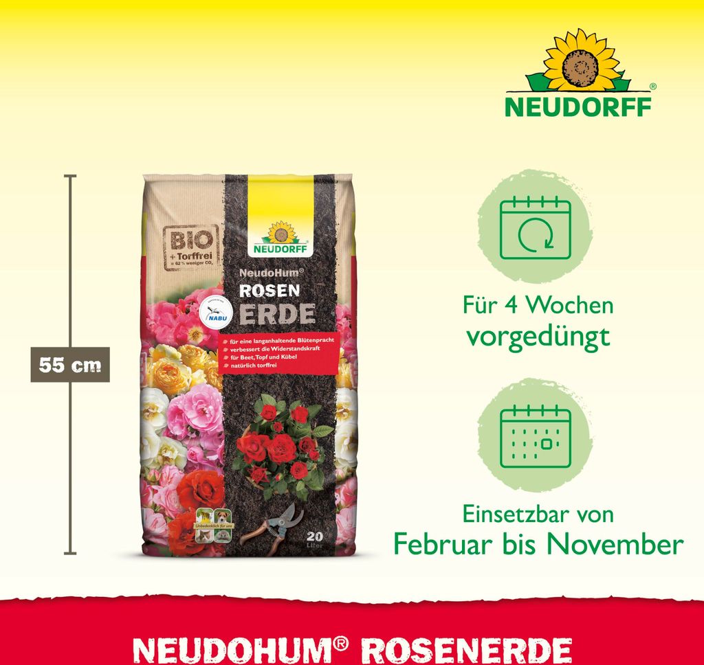 Neudorff NeudoHum RosenErde - 20 Liter Produktbild 3