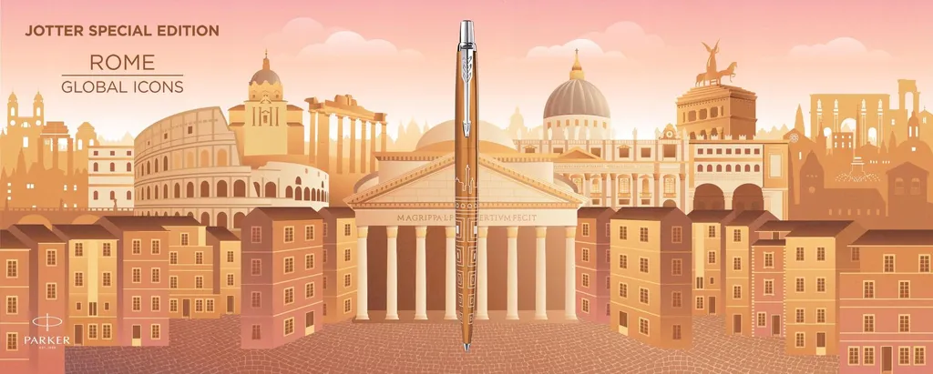 Stylo à bille rétractable Parker Jotter Rome Bronze Special Edition - 7