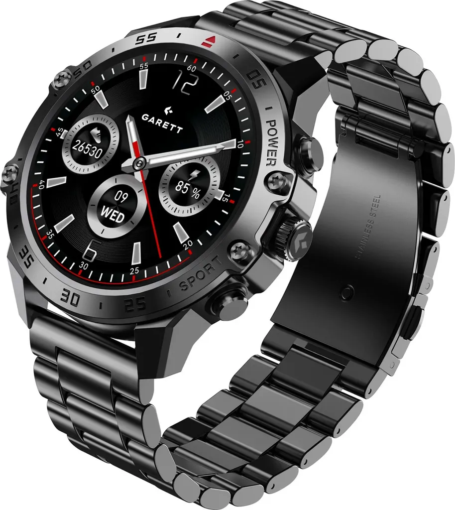 Garett V14 Acciaio Nero: Smartwatch AMOLED con Chiamate Bluetooth - 2