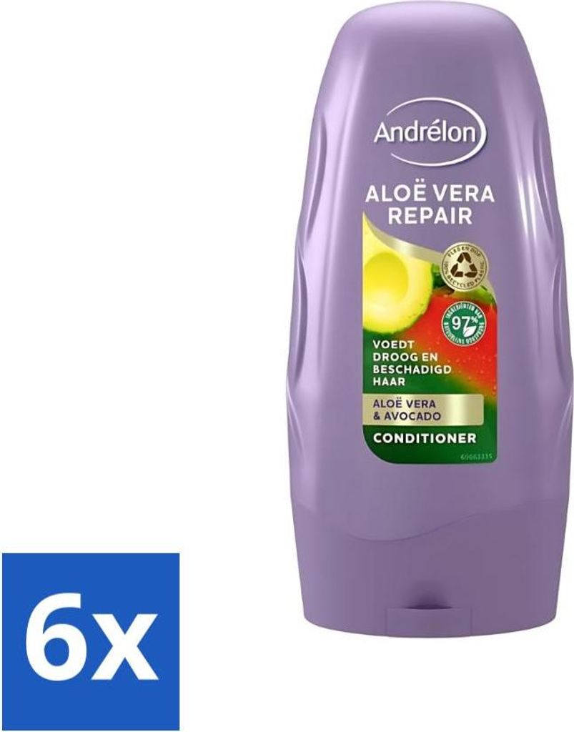 Andrélon Conditioner Aloe Vera Repair 250 ml - Vorteilspack - 6 Stücke