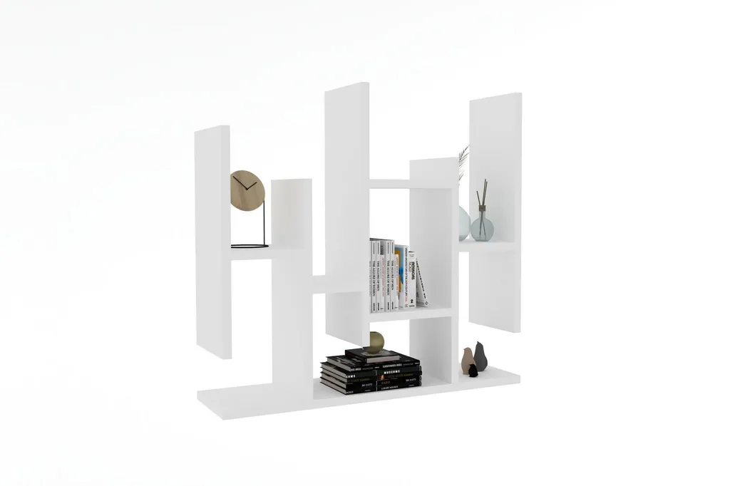 Étagère Blanche 70 cm Skye Decor Flower avec Compartiments Asymétriques - 4