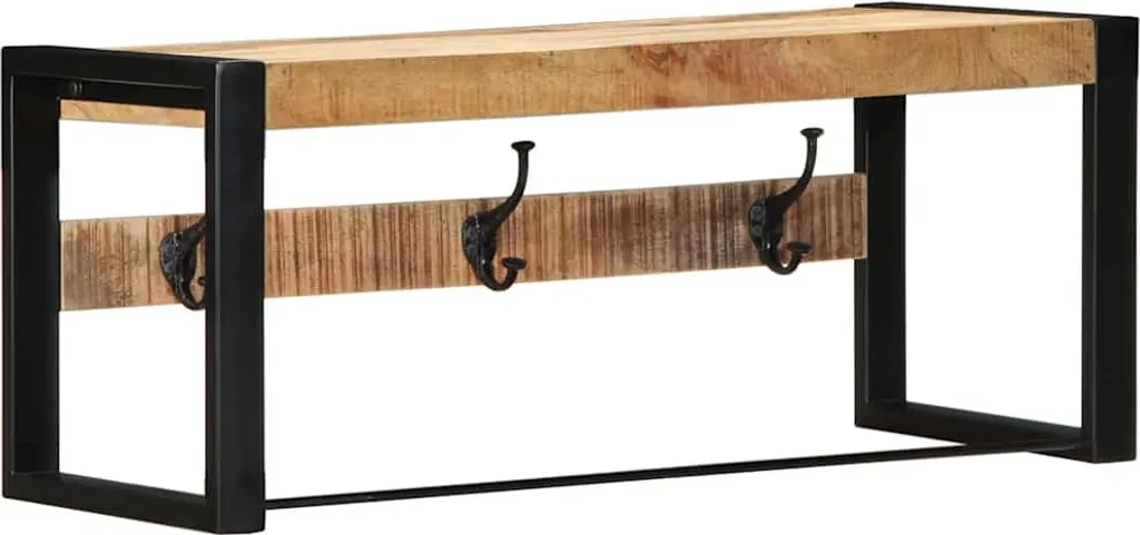 Armadietto Salvaspazio 80x35x35 cm - Legno Mango Massiccio Vero