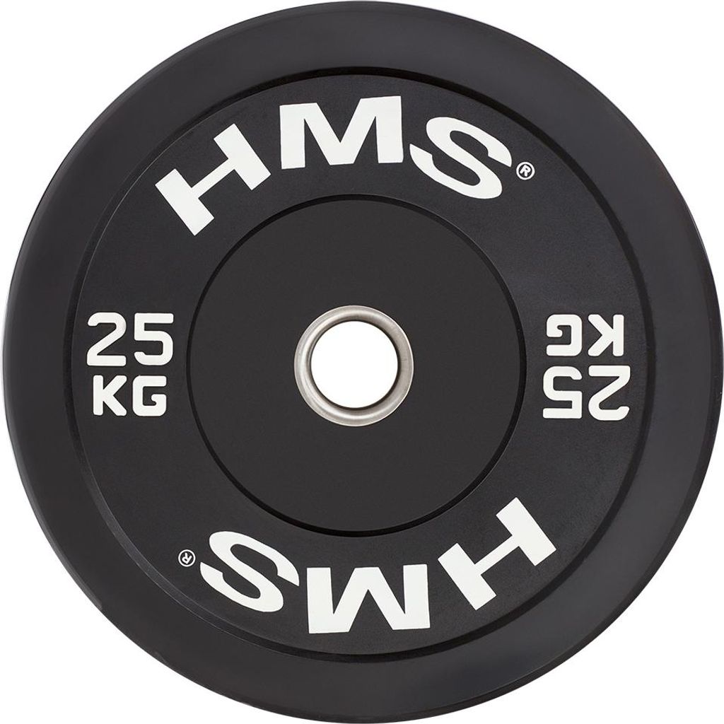 Bbr25 Schwarz Olympische Stossplatte 25 Kg Hms Produktbild 