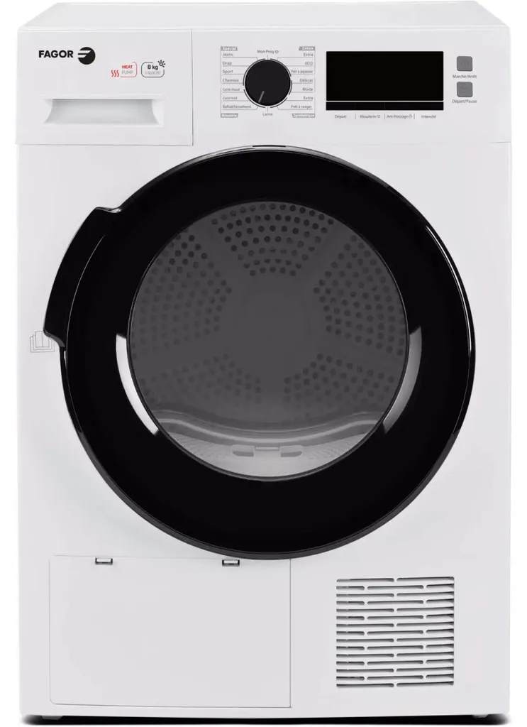 Sèche-linge pompe à chaleur Fagor pour un soin du linge optimal