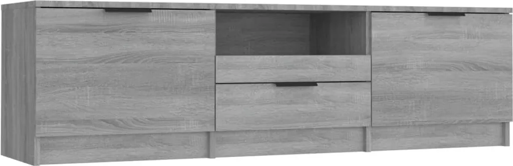 SYFAX™ Mobile TV Grigio Sonoma 140x35x40 cm in Legno Ingegnerizzato