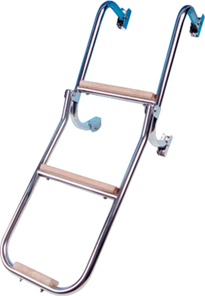 Échelle de Bain pour Bateau 3 Marches Bois Idéale Remontée Facile Eau