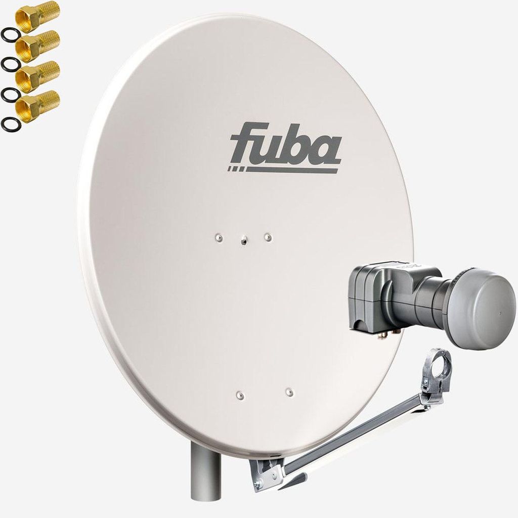 Fuba DAL 802 G Sat Satelliten Anlage Schüssel Twin LNB LMB DEK 217 2 Teilnehmer