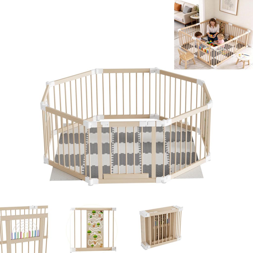 Parc pour bébé XINZI, grand parc pliable sûr et stable, Image du produit 
