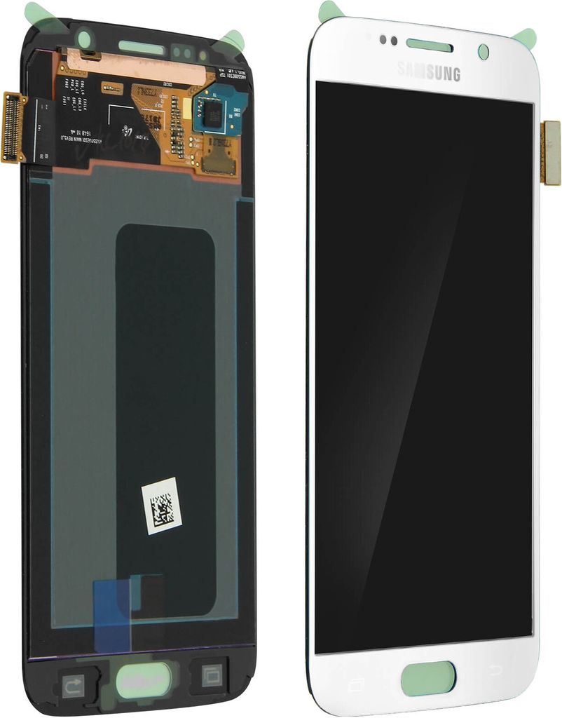 Original Samsung LCD Komplettset mit Touchscreen für Galaxy S6 – Weiß