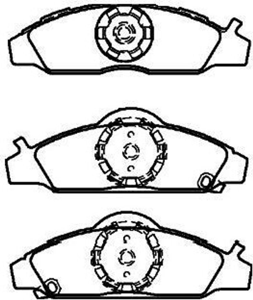 KAVO PARTS Bremsbeläge Satz Vorne Bremsklötze für SSANGYONG KORANDO (KJ) BP-7505