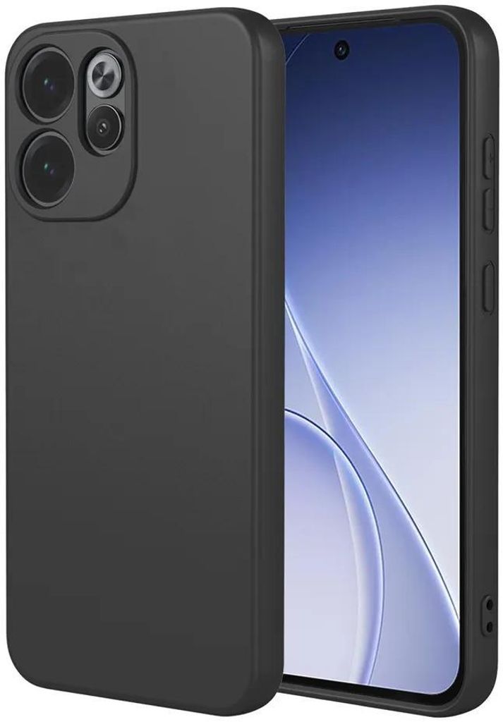 Hülle für Oppo Reno15 F/FS - Phonesta Soft Silk Silikon Back Cover - Schwarz