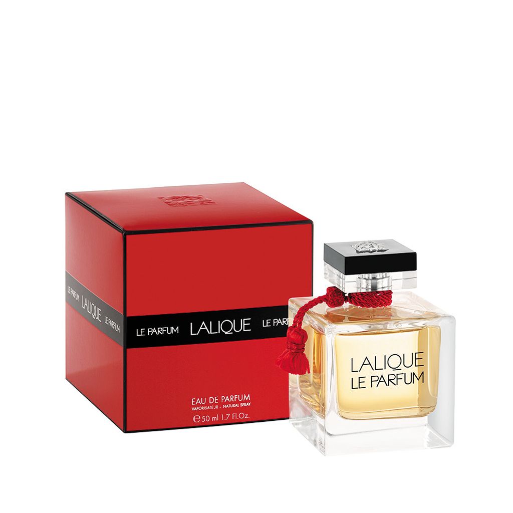 A perfume bottle and its box are displayed against a white background.