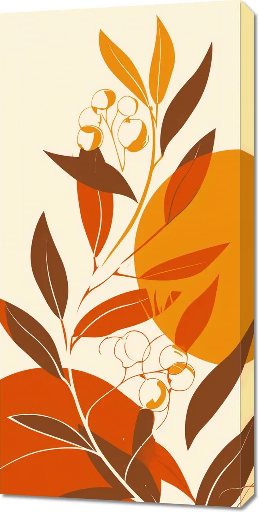 Tableau Panoramique 50x100 Souffle chaud de l'automne Toile Premium