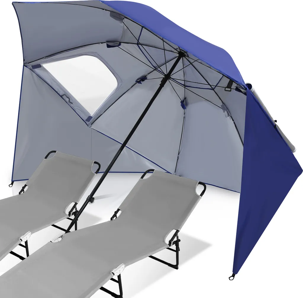 Ombrellone da Spiaggia Yakimz UV 50+ | Ombra Sicura per Bambini 210cm