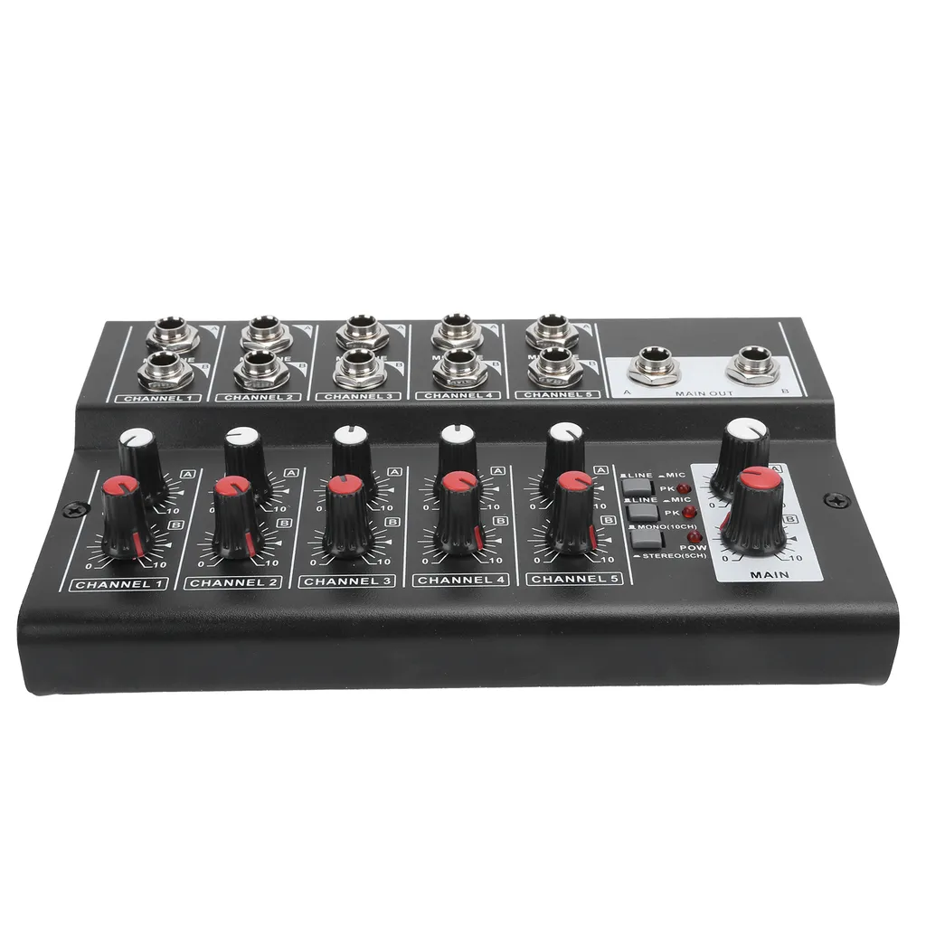 Table de mixage audio 10 canaux stéréo console Pro-Mix 10 noir portable
