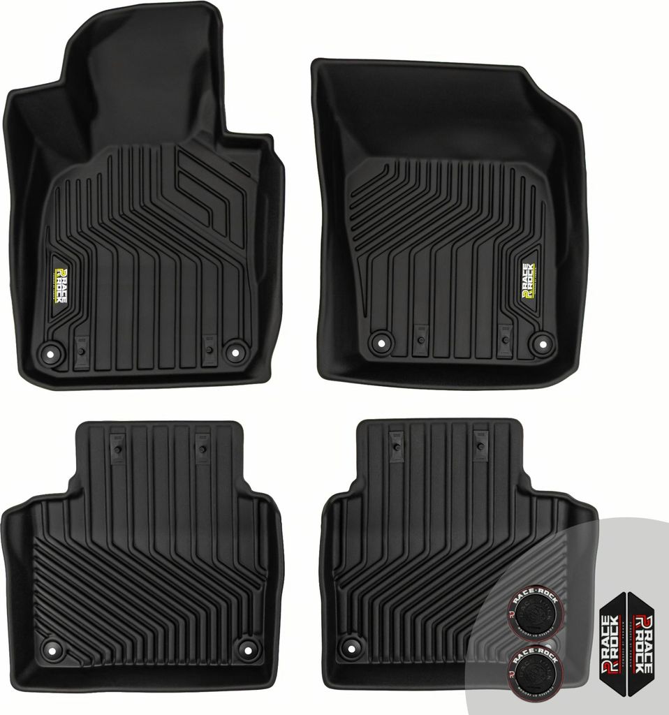 FROGUM Race Rock Autofussmatten 2in1 TPE + Velours für Volvo S90 ab 2016, für Volvo V90 ab 2016