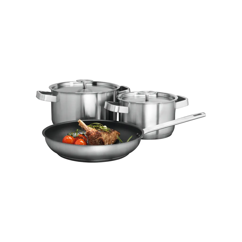 Set Regalo Pentole AEG A3SS 3 Pezzi | Ideale Prima Casa Inox