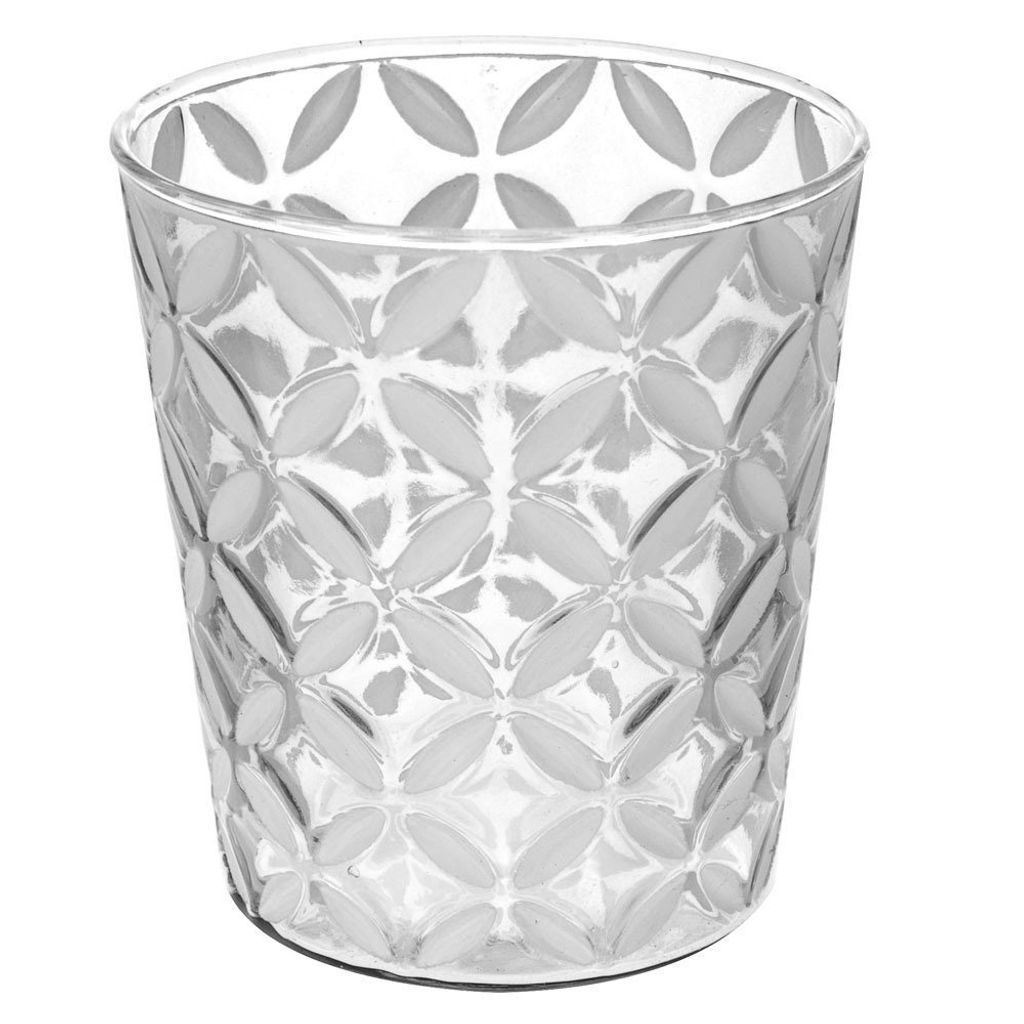 Dekorative Glaslaterne, Kerzenhalter,Windlichthalter - Blumen