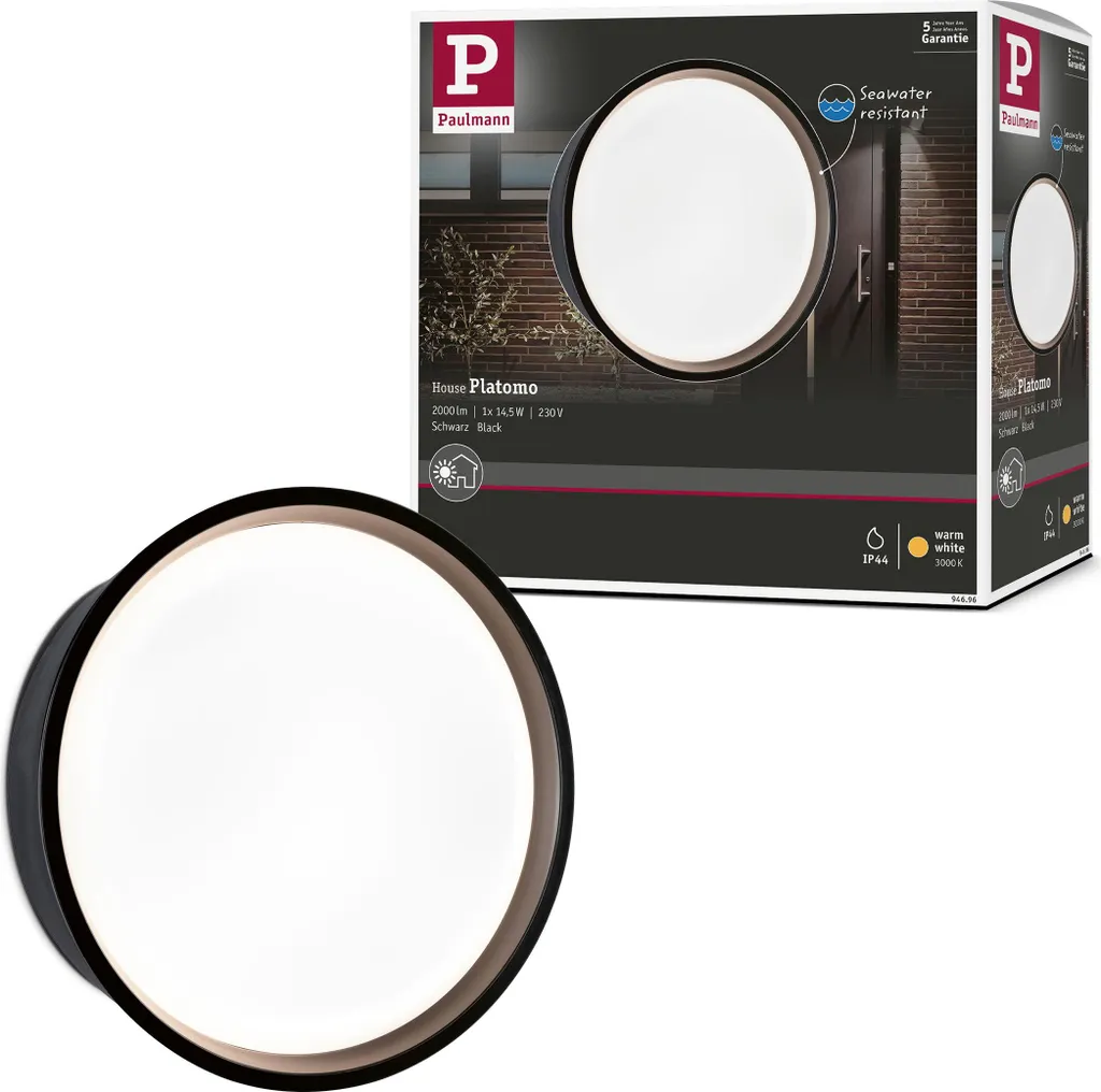 Paulmann Platomo LED Esterni: Lampada Parete Resistente Acqua di Mare