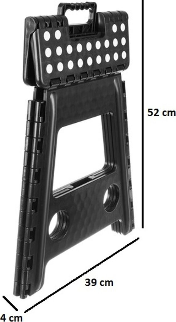 Malatec Černobílý skládací taburet, 39 cm Obrázek produktu 14