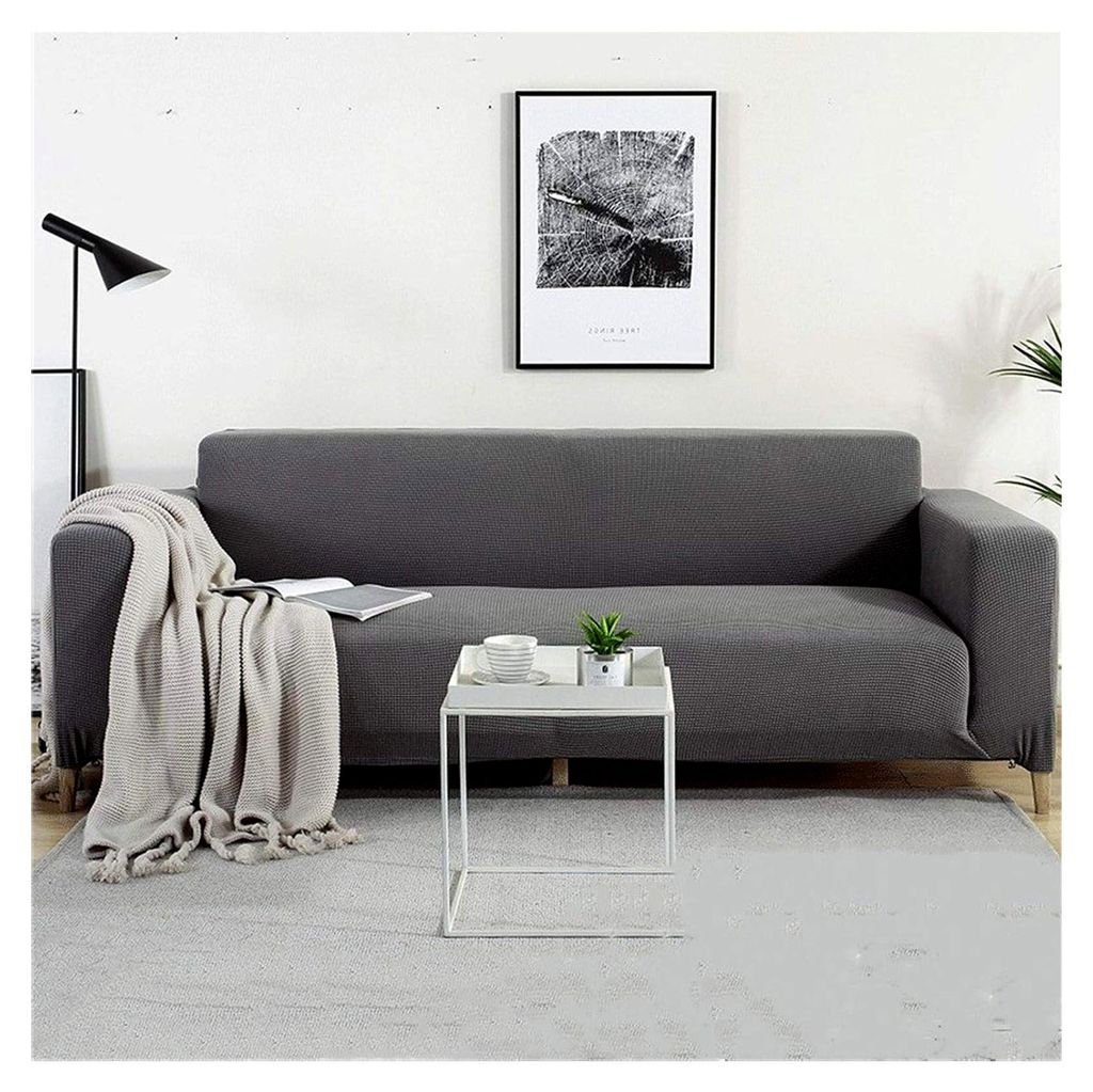 Eleganter Elasthan Jacquard Sofabezug für das Wohnzimmer, hoch elastisch, Möbelabdeckung für Sofa und Couch, Elasthan Jacquard mit kleinem Karom...