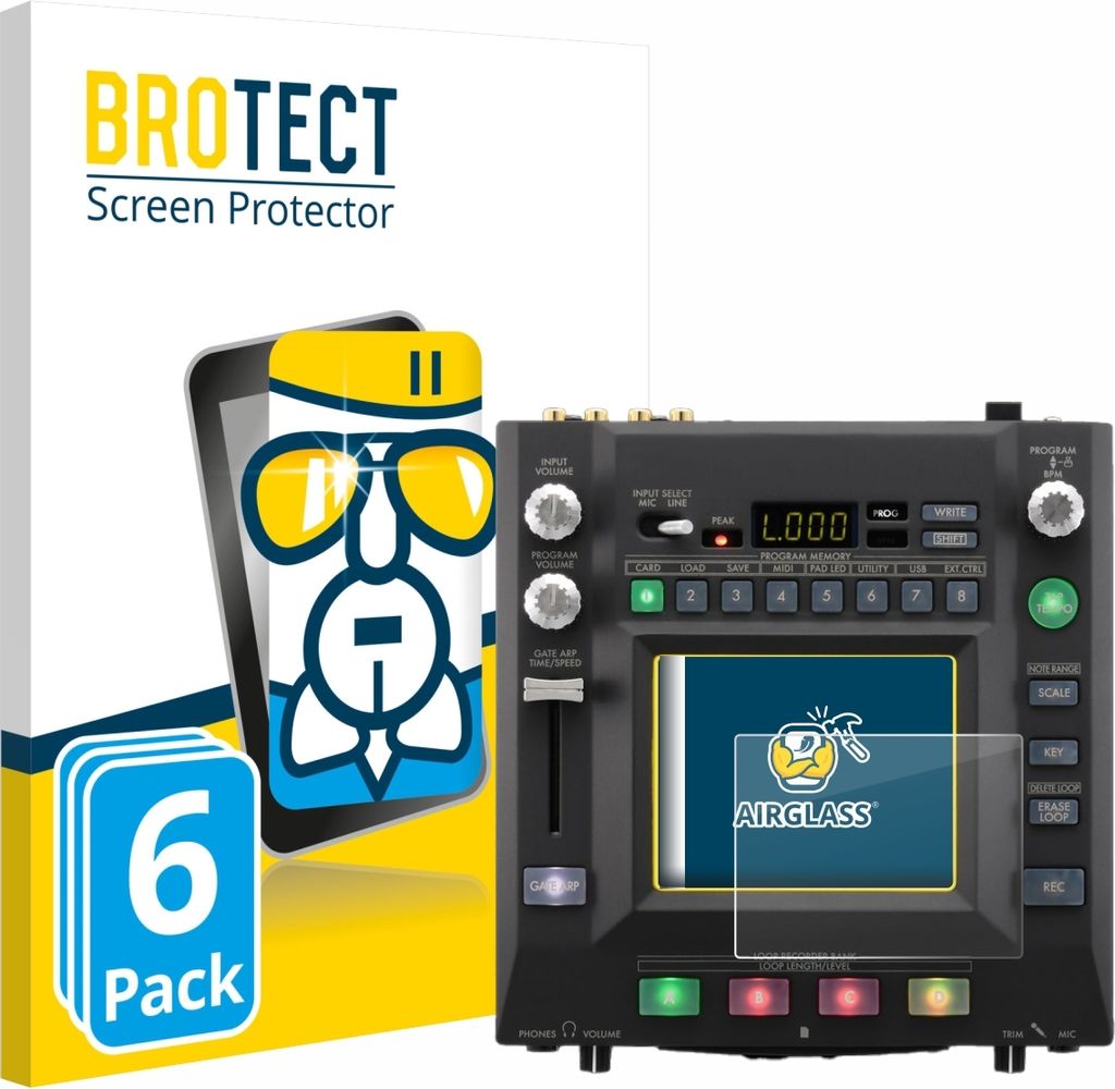 6x BROTECT Schutzglas für KORG KOASSILATOR Pro+ Schutzfolie Panzer Folie Glas Display Schutz klar