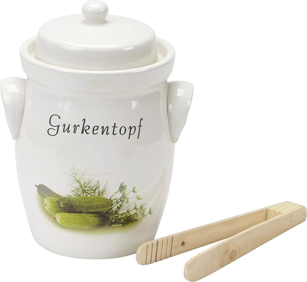 Gurkentopf 3,5 l mit Holzzange und Rezept 935234 Produktbild 