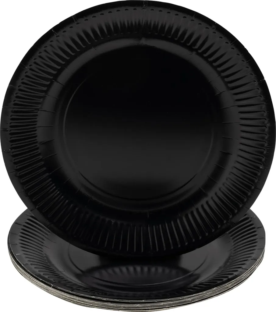 Assiette Carton Noire Pronappe 23 cm : Vaisselle Rigide Haute Qualité