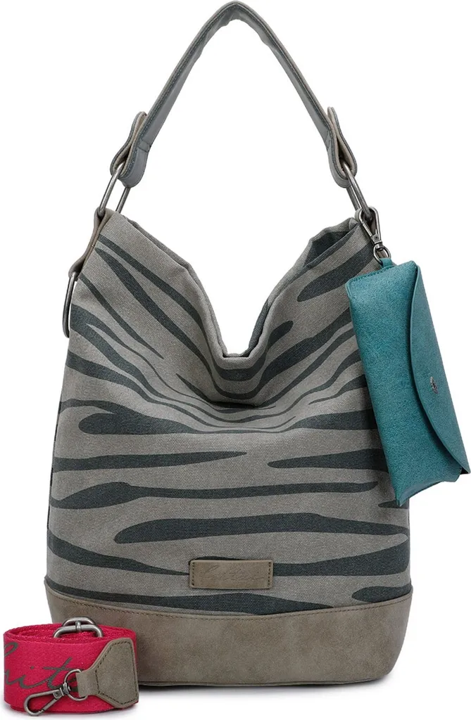 Sac Izzy07 Olga Zebra Wild Kaki : Style sauvage et grand volume hobo