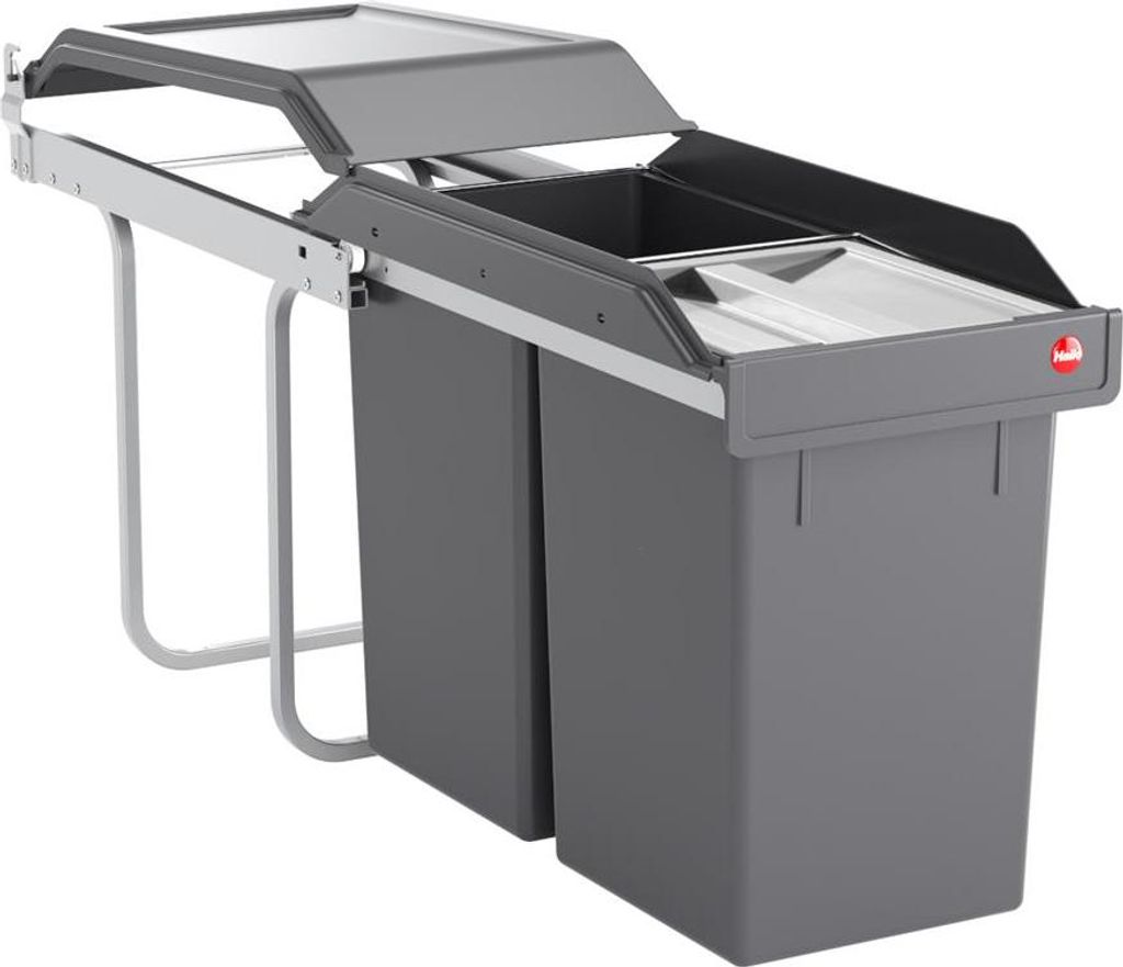 Hailo Abfallsammler 3650102 TA Swing A Tandem 2x 15 Liter Produktbild 