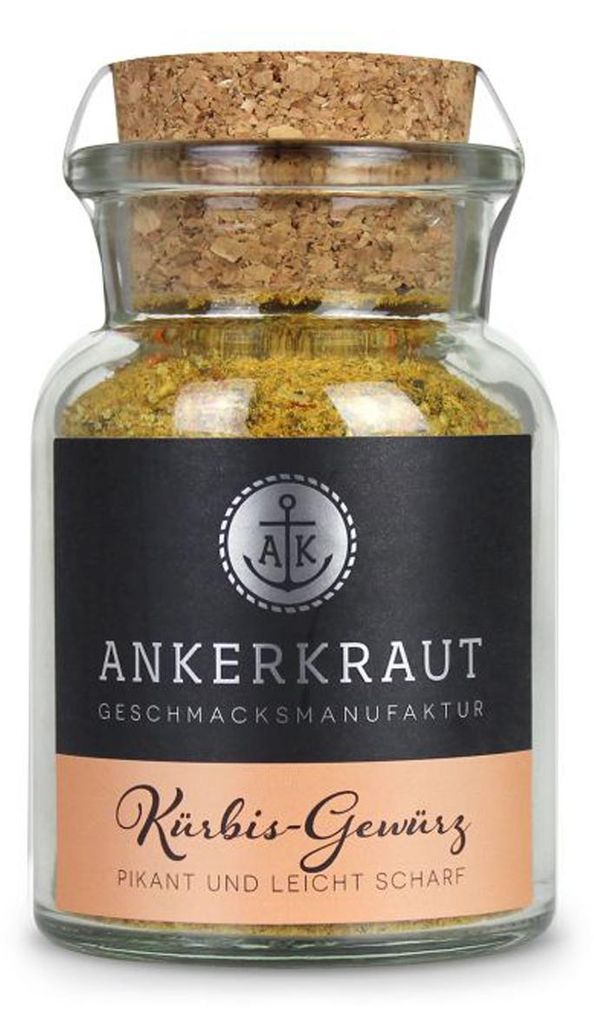 Ankerkraut Kürbis Gewürz pikant leicht scharf Korkenglas Produktbild 
