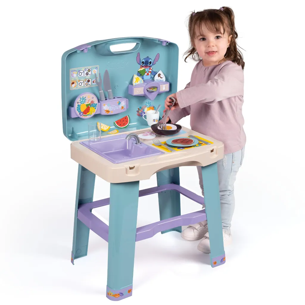 Cuisine Smoby Stitch compacte : la solution gain de place portable