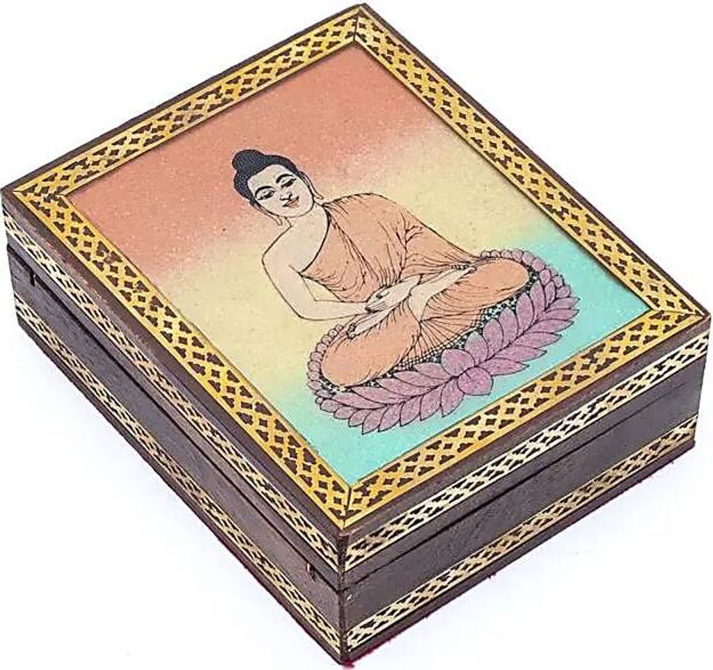 Tarot- oder Schmuckkästchen Buddha – 13,5 x 11 cm