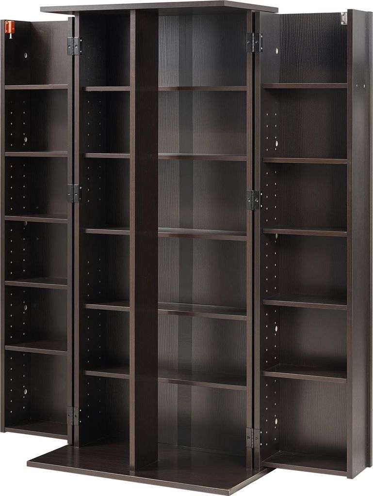Armoire à DVD SucceBuy avec 24 compartiments, armoire de Image du produit 