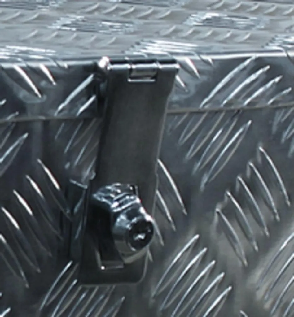 Coffre de flèche pour remorque en aluminium damier - Boîte à outils 840mm - 2