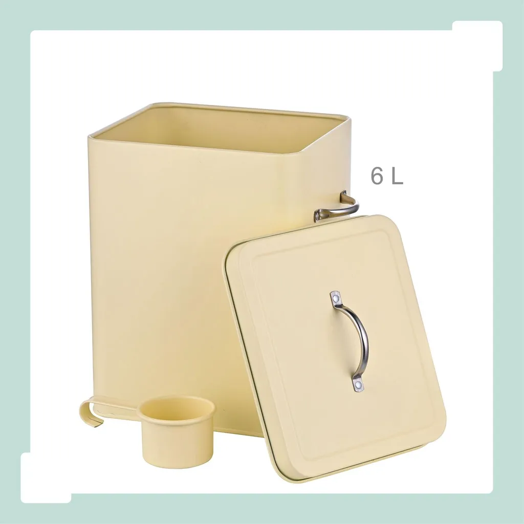 Boîte de rangement en métal de 6L avec couvercle hermétique série Riva - 7