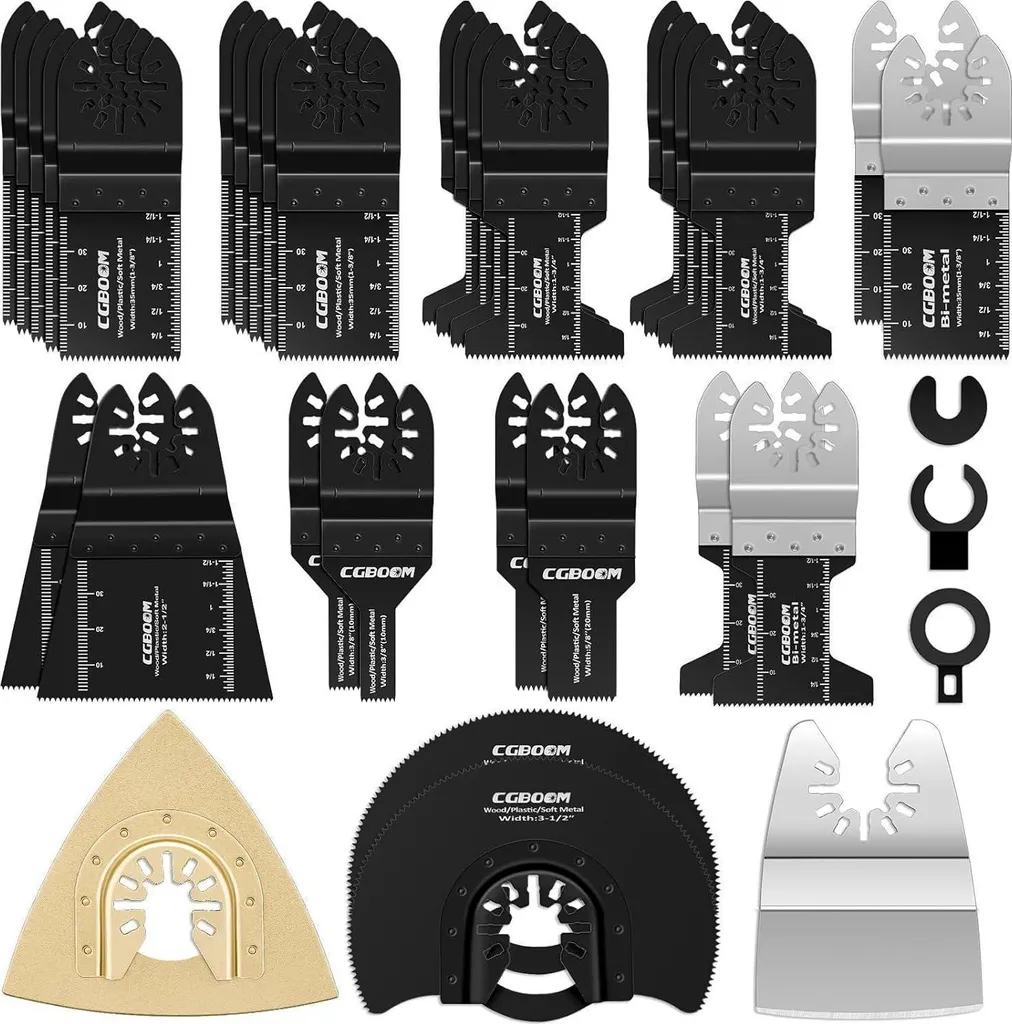 Assortiment de 28 accessoires pour outils multifonctions oscillants Pro