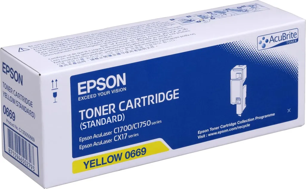 Cartouche toner jaune Epson de capacité standard rendu précis 0.7k