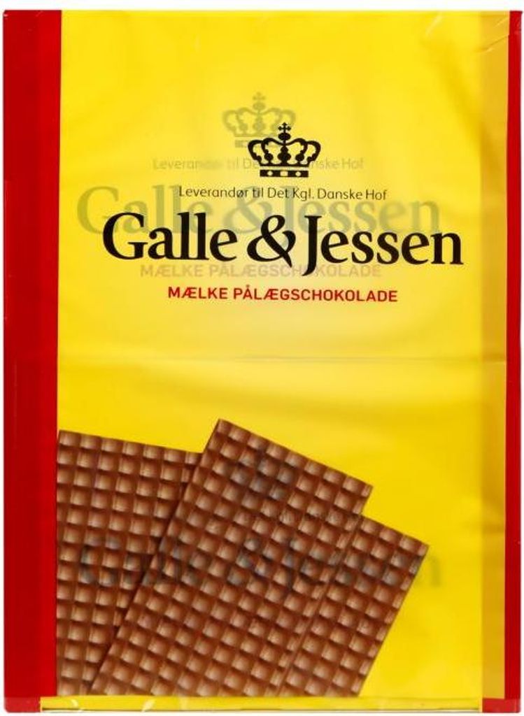 Galle & Jessen Mælke Pålægschokolade 2x108g Produktbild 