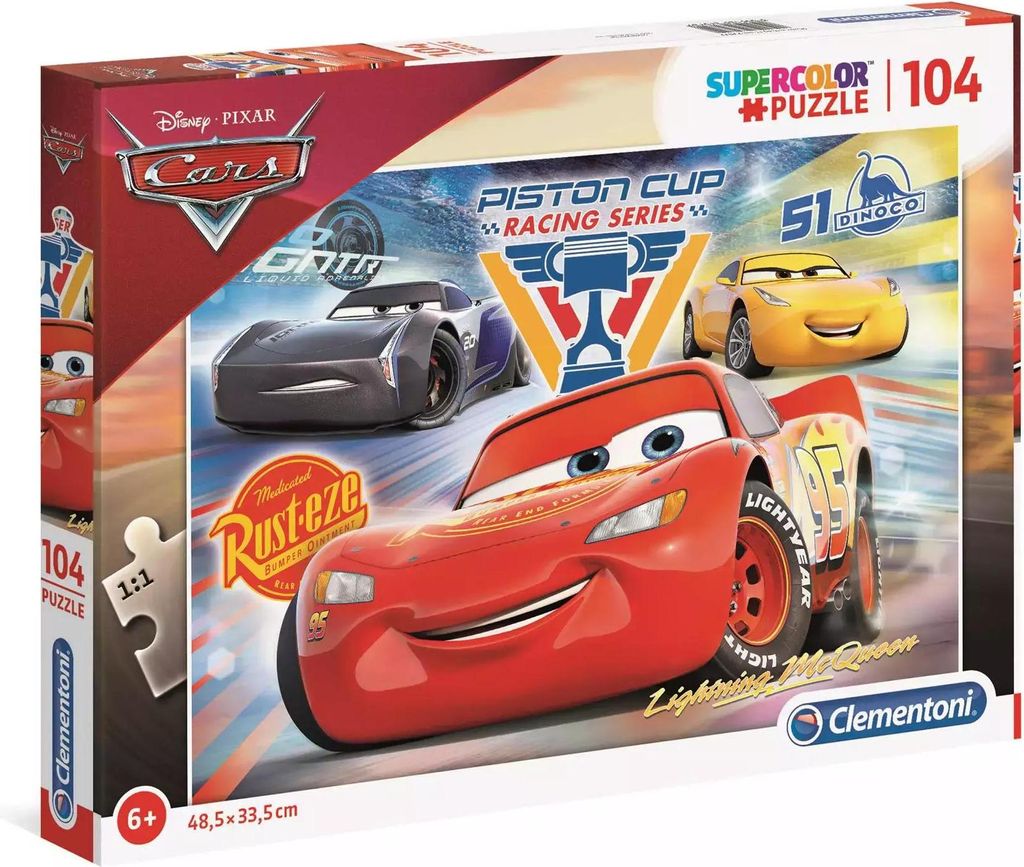 Clementoni 104Pcs. Puzzle Cars3 27072 X6
