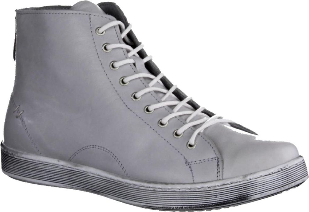Andrea Conti 0341500 Hightop Sneaker, Damenschuhe, Leder, Seidengrau - Damenschuhe Top Trends, Grau, leder