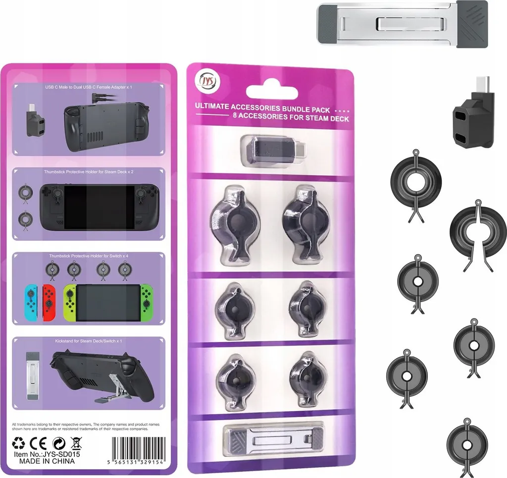 Pack de Protection et Support Console pour Steam Deck et Switch OLED Kit