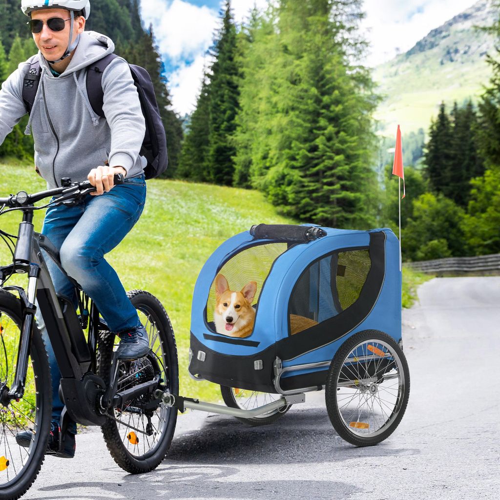 Przyczepka rowerowa dla psa PawHut, transporter dla psa, Zdjęcie produktu 