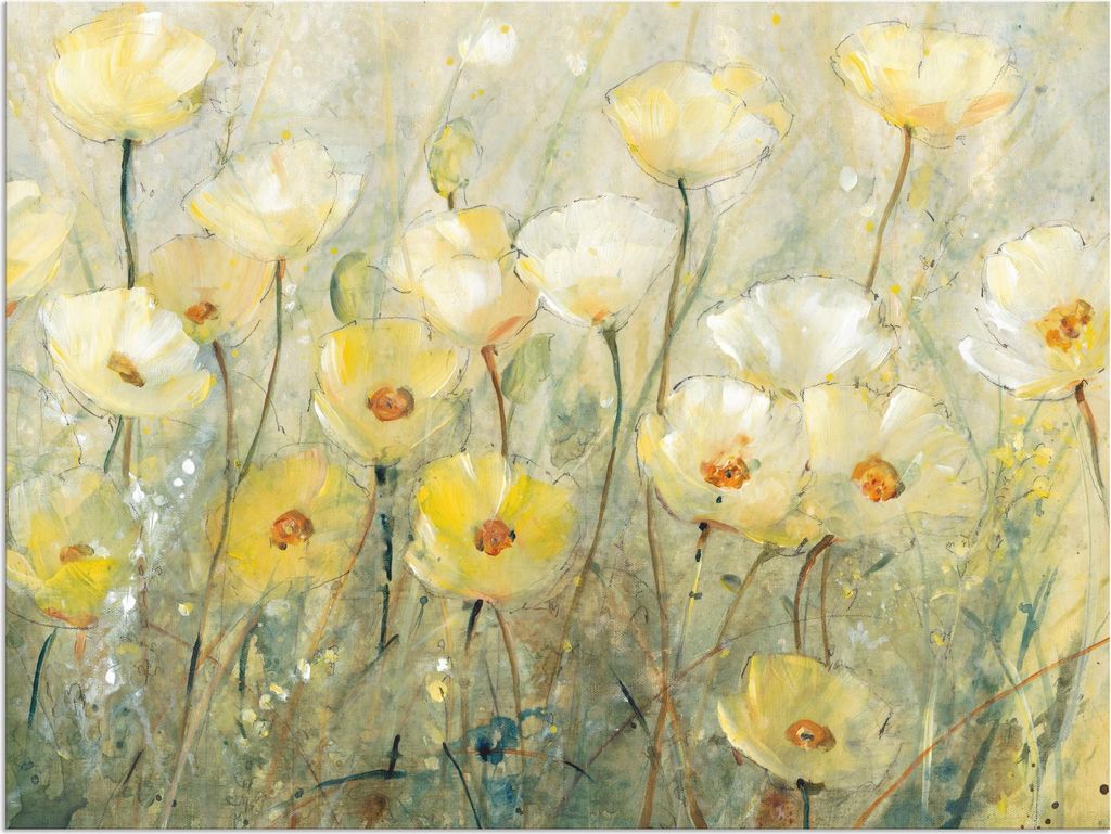 ARTland Wandbild Alu für Innen & Outdoor Sommer in voller Blüte II Größe: 80x60 cm