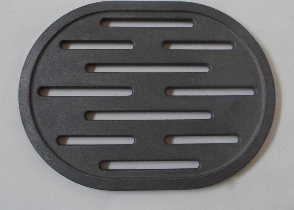 Ovaler Rost 23x30 cm Ascherost Gussrost Feuerrost