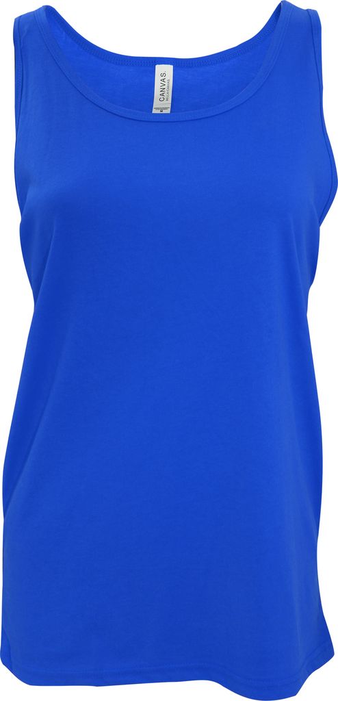 Canvas Jersey Damen Tank-Top, ärmellos BC1335 (L) (Königsblau)