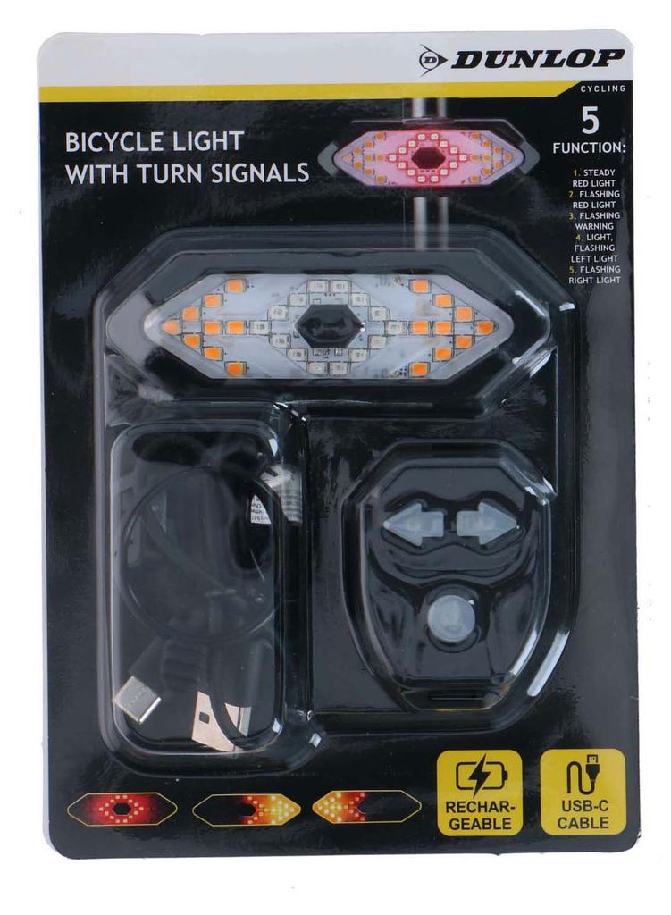 Luz trasera para bicicleta Edco con intermitentes y Imagen del producto 